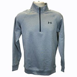 Under Armour Storm Golf Mens Size Small Gray 1/4 Zip Fleece Sweater Lightweight